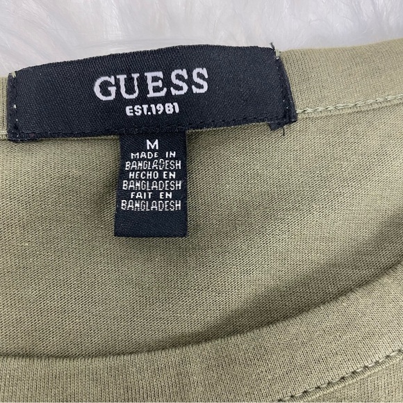 GUESS Asymmetrical T-shirt Dress with Elastic Ruching - Picture 5 of 9